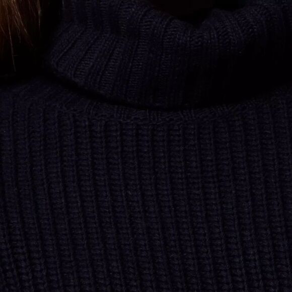 Loft Turtleneck Tie-Side Poncho - Picture 6 of 11